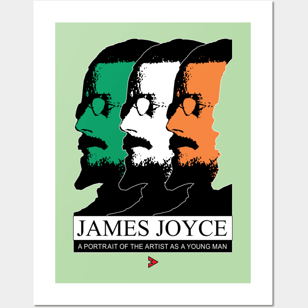 James Joyce as a Young Revolutionary Wall Art by Exile Kings 